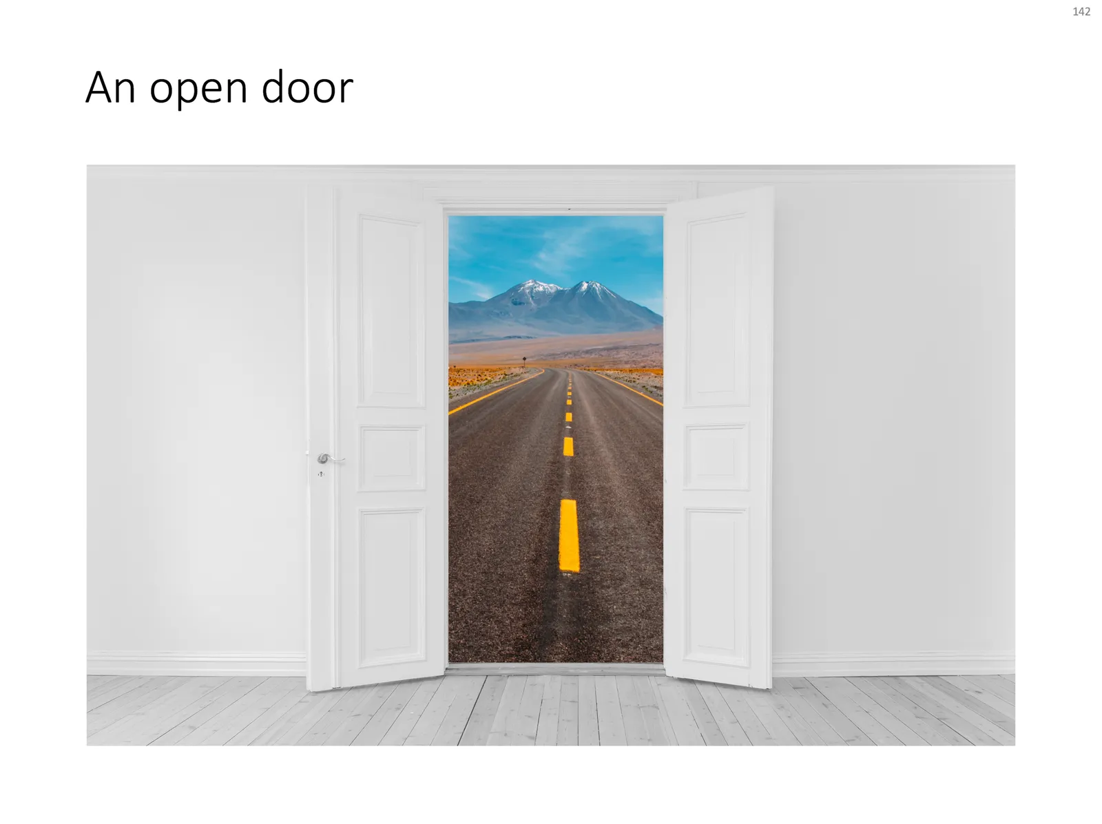 The final template slide