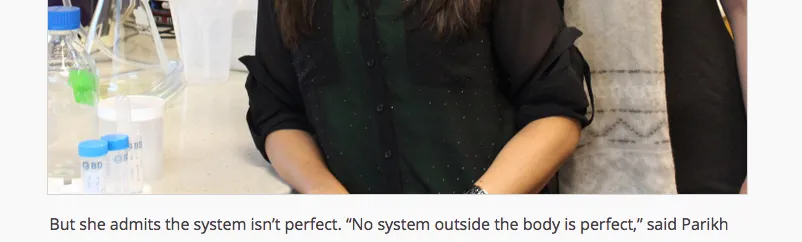  A screen shot from an  article on TechCrunch  