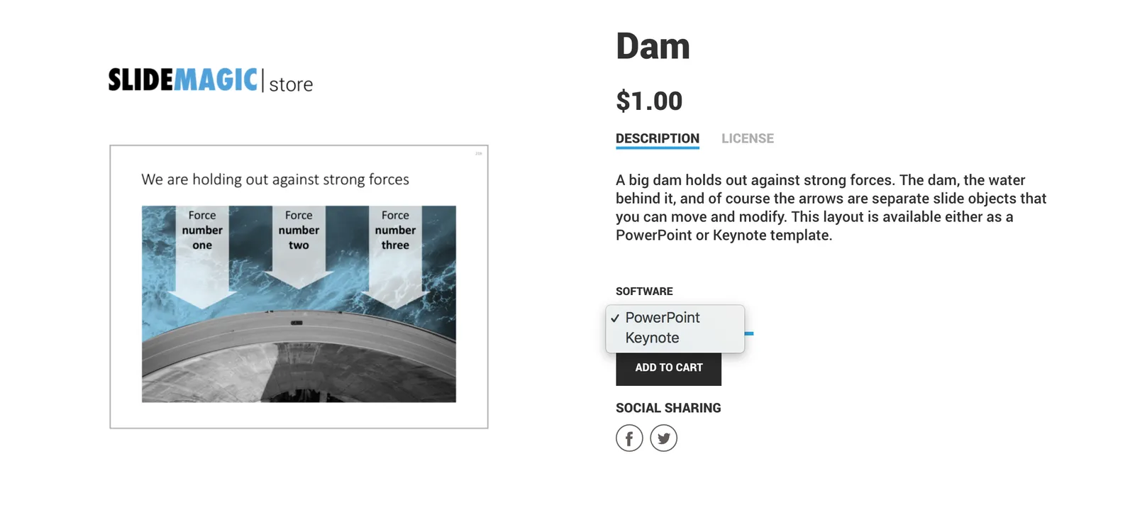 The store now gives you the option to download templates either as a PowerPoint or Keynote file