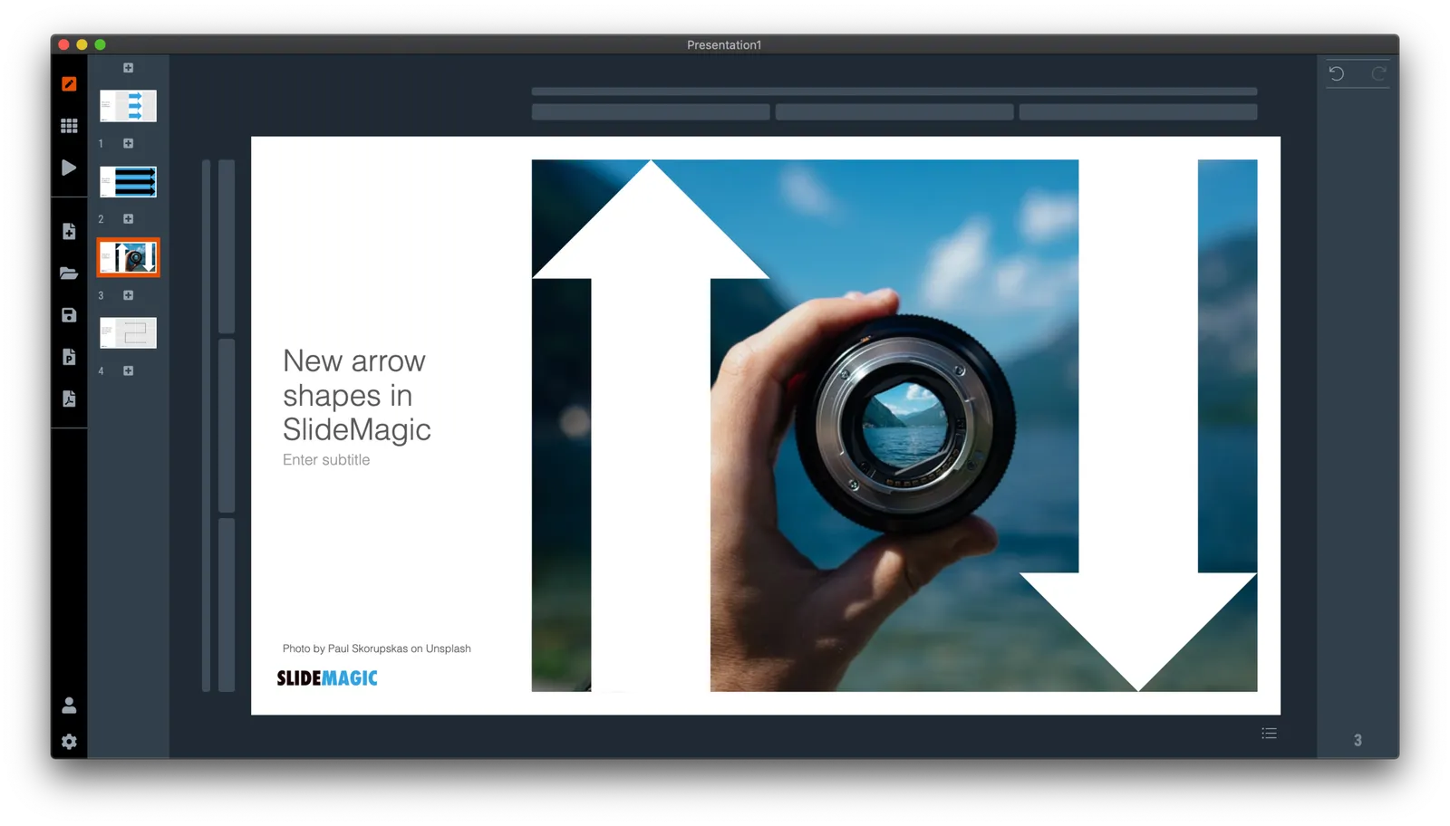 You can place background images behind arrow elements