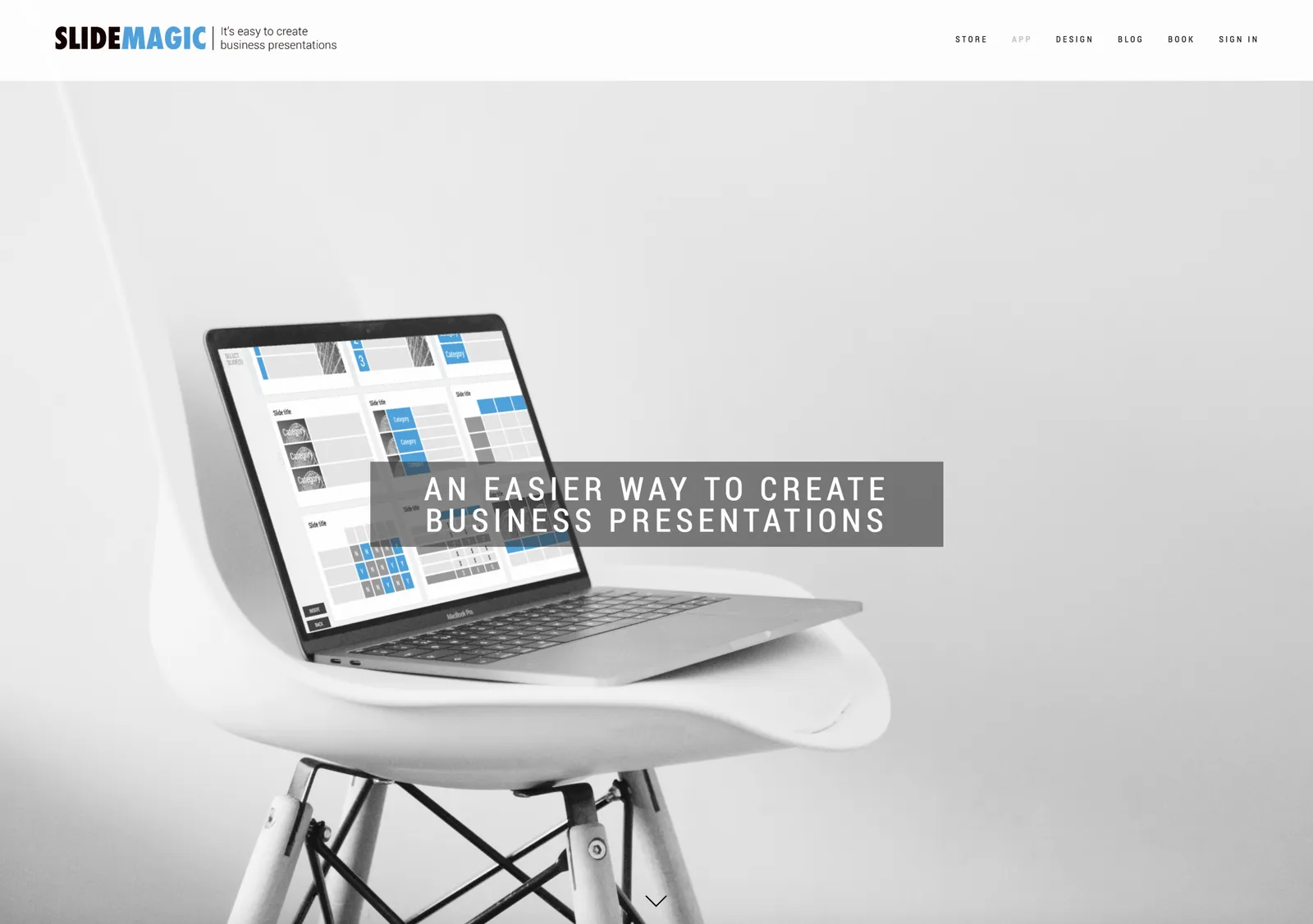 The presentation design app