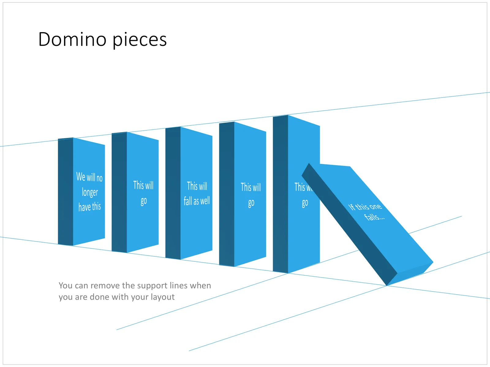 Domino pieces in PowerPoint