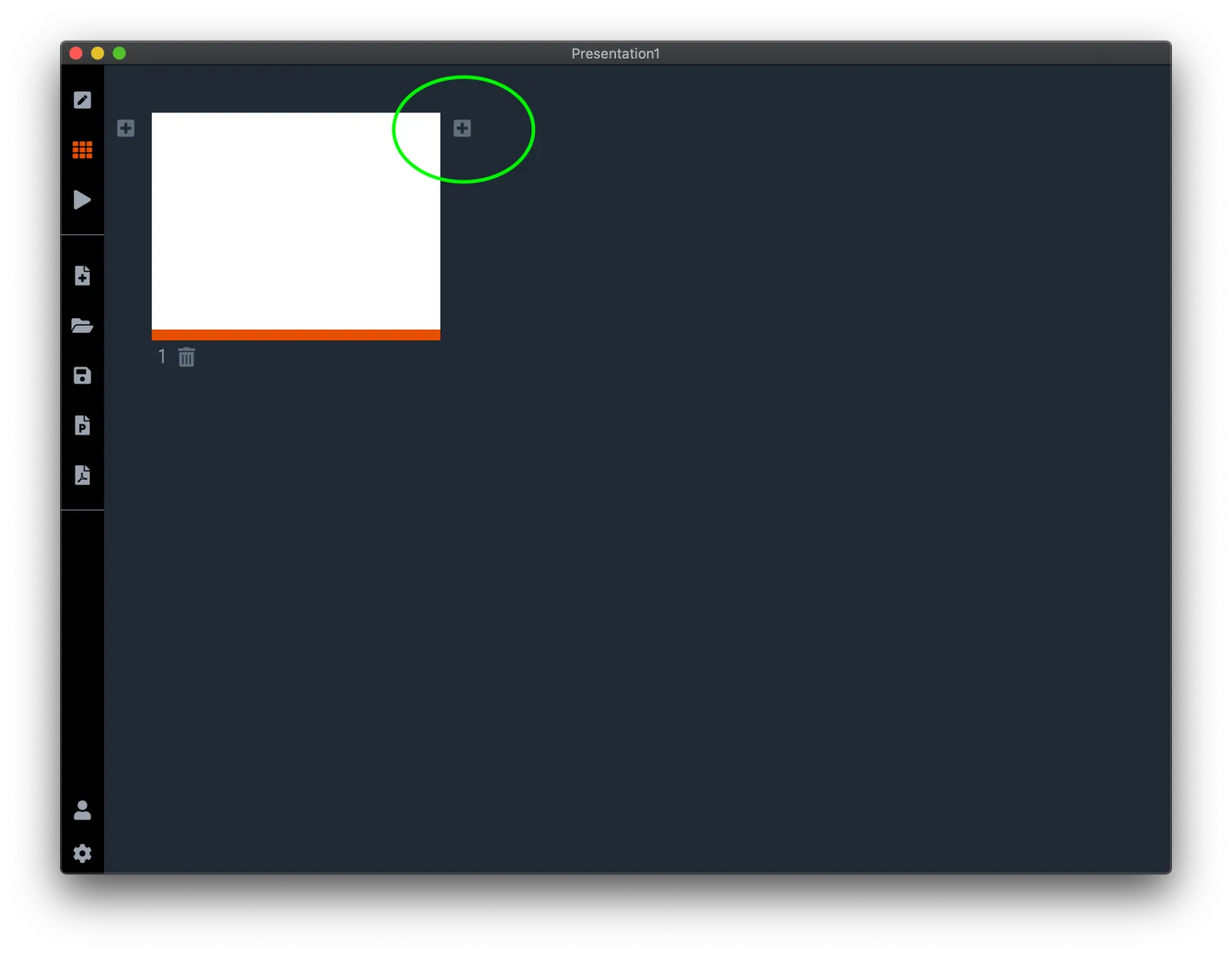  … or in the story view of the presentation 